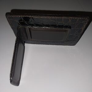 Bosca Vintage Croco Deluxe Front Pocket Wallet